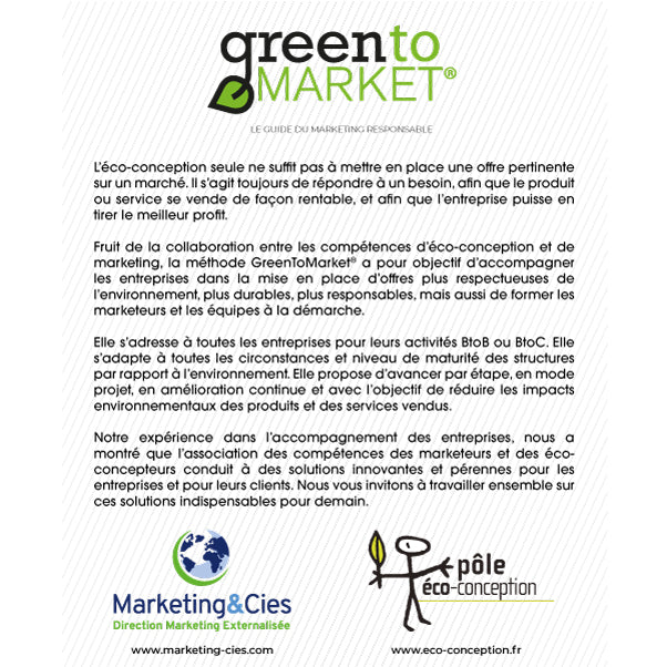 GreenToMarket® : le guide du marketing responsable